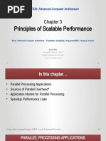 Principles of Scalable Performance: CSE539: Advanced Computer Architecture