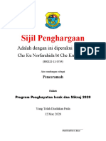 Sijil Penghargaan