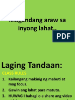 Magandang Araw Sa Inyong Lahat.