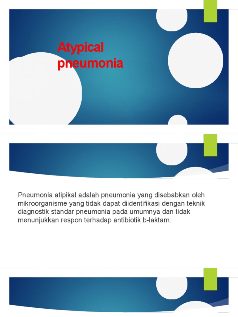 Atypical Pneumonia: Causes, Symptoms, and Treatment | PDF | Pneumonia ...