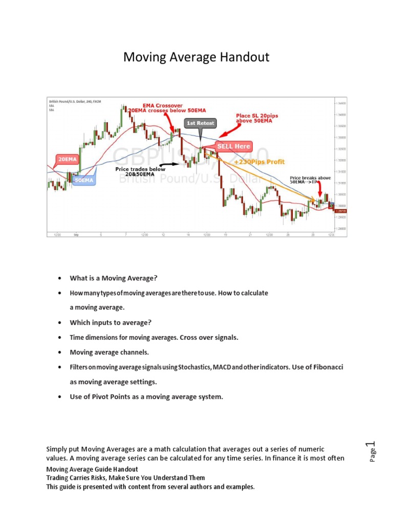 Moving Average Guide Handout Final | PDF | Moving Average | Financial ...