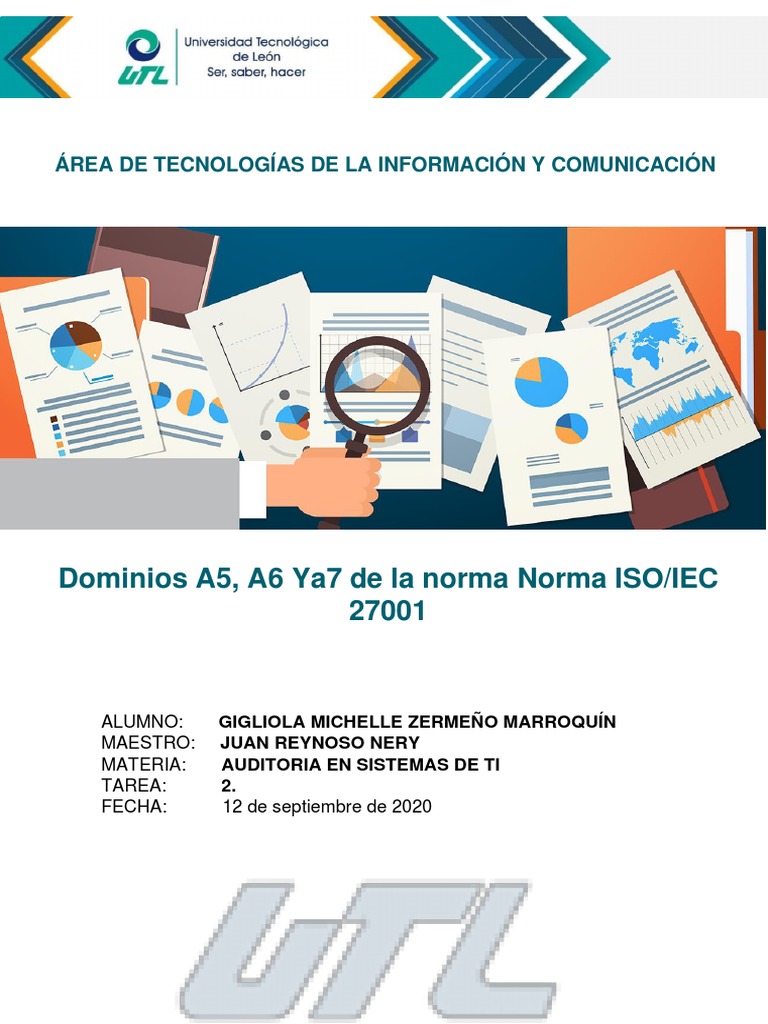Auditoría ISO 27001: Dominios A5, A6 y A7 | PDF | Seguridad de ...