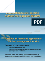 Site Specific Nutrient Management