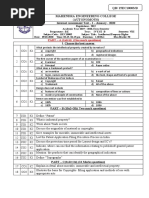 PART - A (1x6 6) (One Mark Questions) : Internal Assessment Test - I - January - 2020