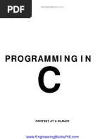 Programming in C PDF