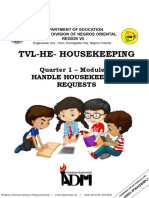 HE - HOUSEKEEPING - GR11 - Q1 - MODULE-1-for-student Hanzel PDF