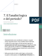 07 - E Lanalisi Logica e Del Periodo