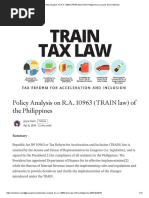 Policy Analysis On R.A. 10963 (TRAIN Law) of The Philippines - by Joyce Gem - Medium