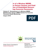PAVIMENTO MONITORIZADO Development Wireless MEMS Multifunction Sensor System Report Vol II 2016
