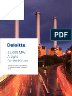 35,000 MW: A Light For The Nation: Infrastructure and Capital Projects PT Deloitte Konsultan Indonesia 2016