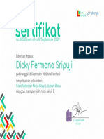 Dicky Fermana Sripuji: No.84530/sert-Of-Ls10/september-2020