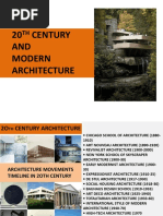 20TH Century and Modernism