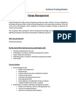 Flange Management: Programme Overview