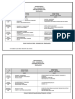 Exam Schedule Final Examination (Online Examination) SEM 03/2020