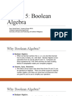 Lesson 5: Boolean Algebra