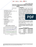 Tlv600X Low-Power, Rail-To-Rail In/Out, 1-Mhz Operational Amplifier For Cost-Sensitive Systems