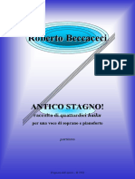 Antico Stagno! - Partitura