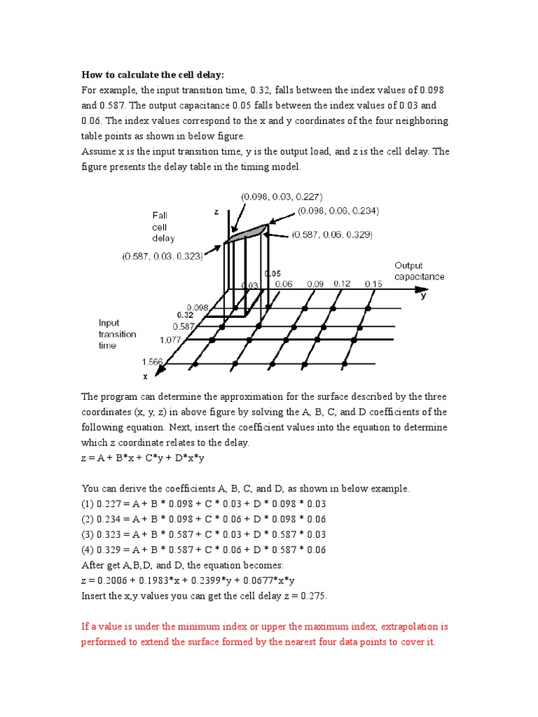 Cell Delay Calculation in VLSI | PDF