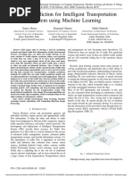 Traffic Prediction For Intelligent Transportation System Using Machine Learning