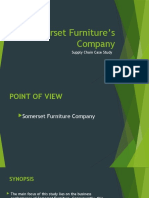 Somerset Furniture’s Company CASE STUDY