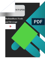 Bashundhara Foods and Beverage: Mgt211 Term Paper