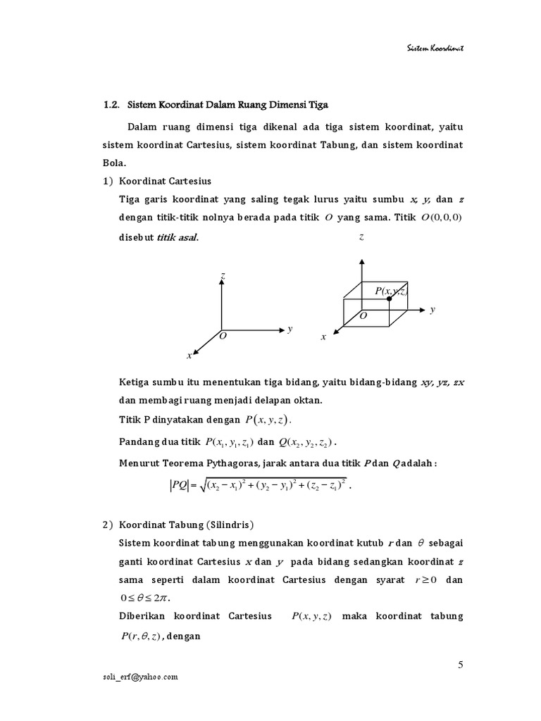 3 - Sistem Koordinat Cartesius Dimensi 3 | PDF