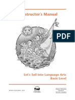 Home Instructor's Manual: Let's Sail Into Language Arts Basic Level