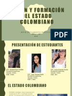 Origen y formación del estado colombiano