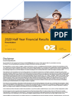 2020 Half Year Financial Results Presentation