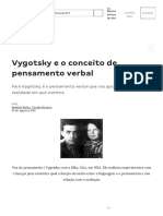 Vygotsky e o pensamento verbal