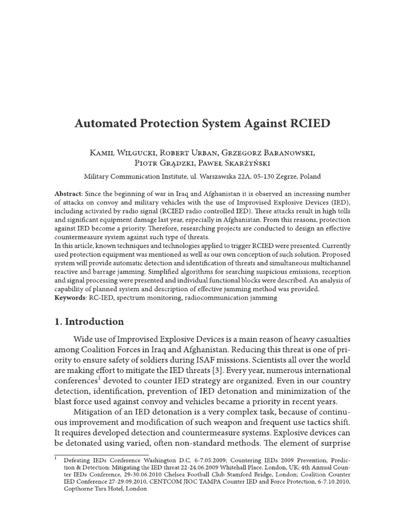 Automated Protection System | PDF