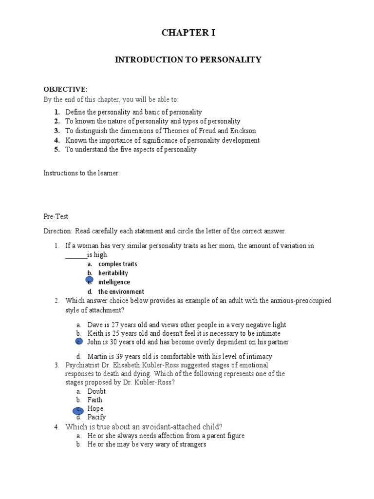 Understanding Personality Basics and Development | PDF | Id | Adolescence