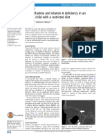 Xerophthalmia and Vitamin A de Ficiency in An Autistic Child With A Restricted Diet