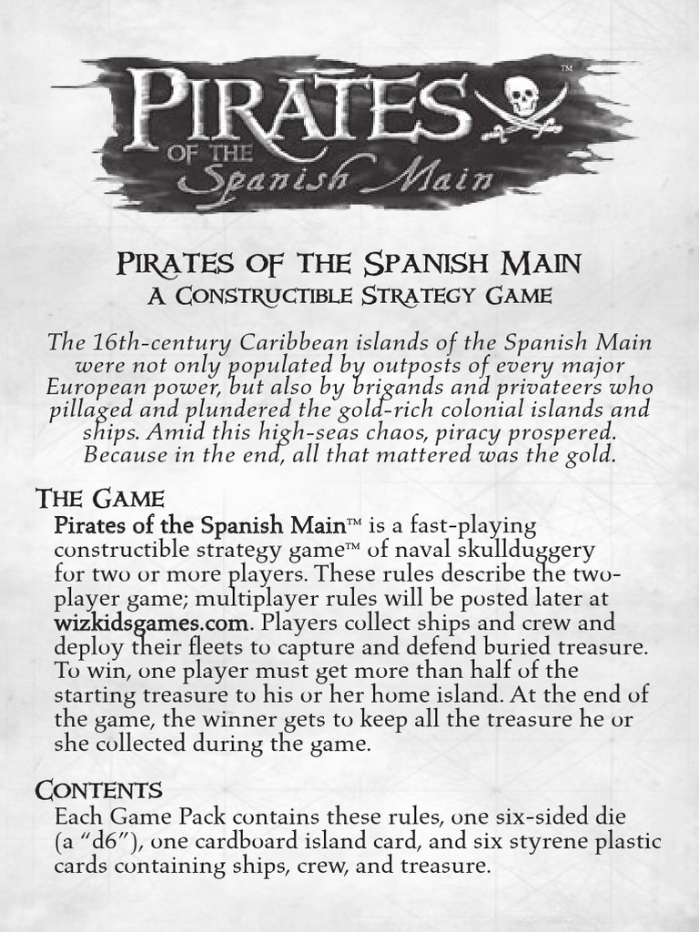 Pirate Rules Lo PDF PDF Ships Water Transport