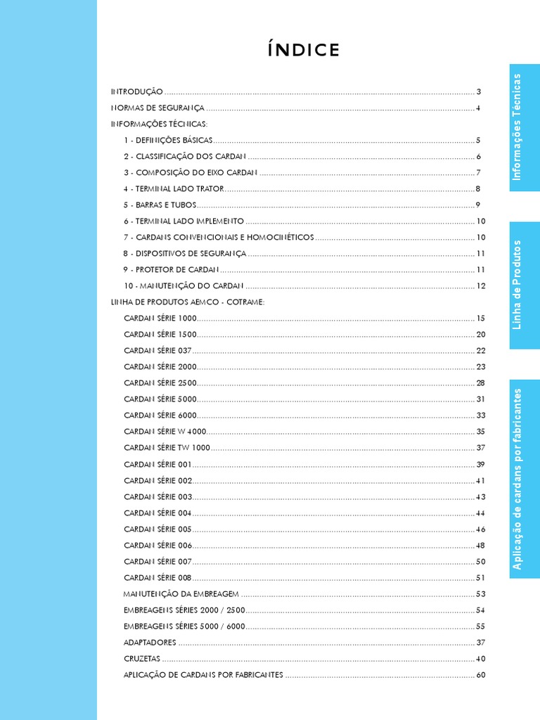 Catálogo de Cardans AEMCO | PDF | Engenharia Mecânica | Física Aplicada e  Interdisciplinar
