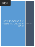 HOW TO EXTEND THE FILESYSTEM ONLINE IN HPUX