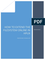 How To Extend The Filesystem Online in Hpux