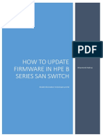 How To Update Firmware in Hpe B Series San Switch