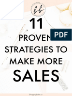 11 Proven Strategies To Make More Sales