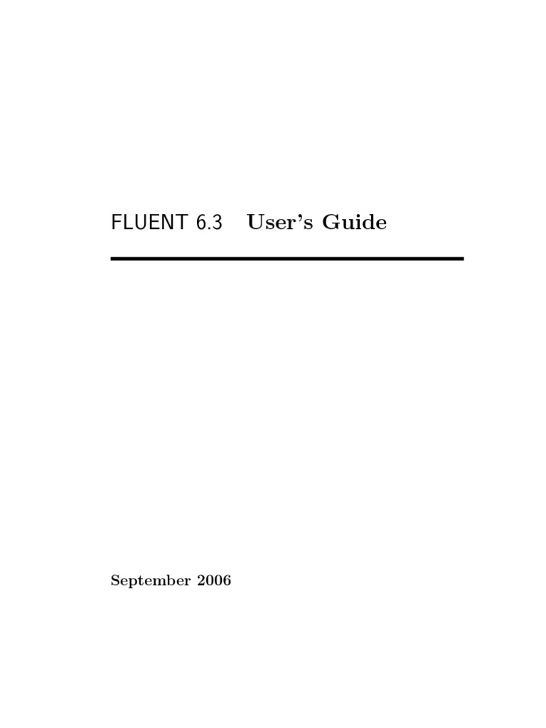 Fluent Manual | PDF