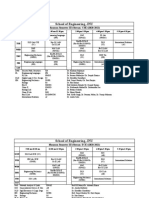 JNU School of Engineering Timetable