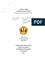 Kelompok 4 Tegangan Permukaan Metode Berat Tetes - 260110190082 - Clara Fernanda Kusuma PDF