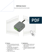 GSM Gate Control: Features: Applications