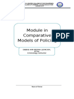 Revised Comparative Models of Policing Module 1 SY 2020 2021