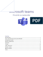 Microsoft Teams Prirucnik Za Nastavnike Kada Imaju Plan A1 For Students I PDF