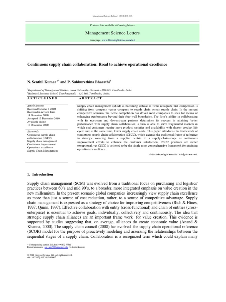 MSL - 2010 - 21 Print Version | PDF | Supply Chain | Supply Chain ...
