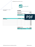Plantilla de factura Debitoor Excel