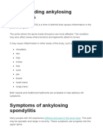 Understanding Ankylosing Spondylitis: Stiffness and Pain in The Lower Back
