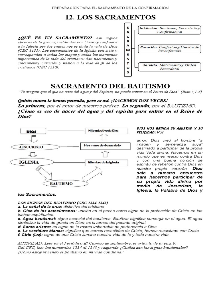 Nacer para Dios: El Bautismo y su Significado | PDF | Bautismo ...