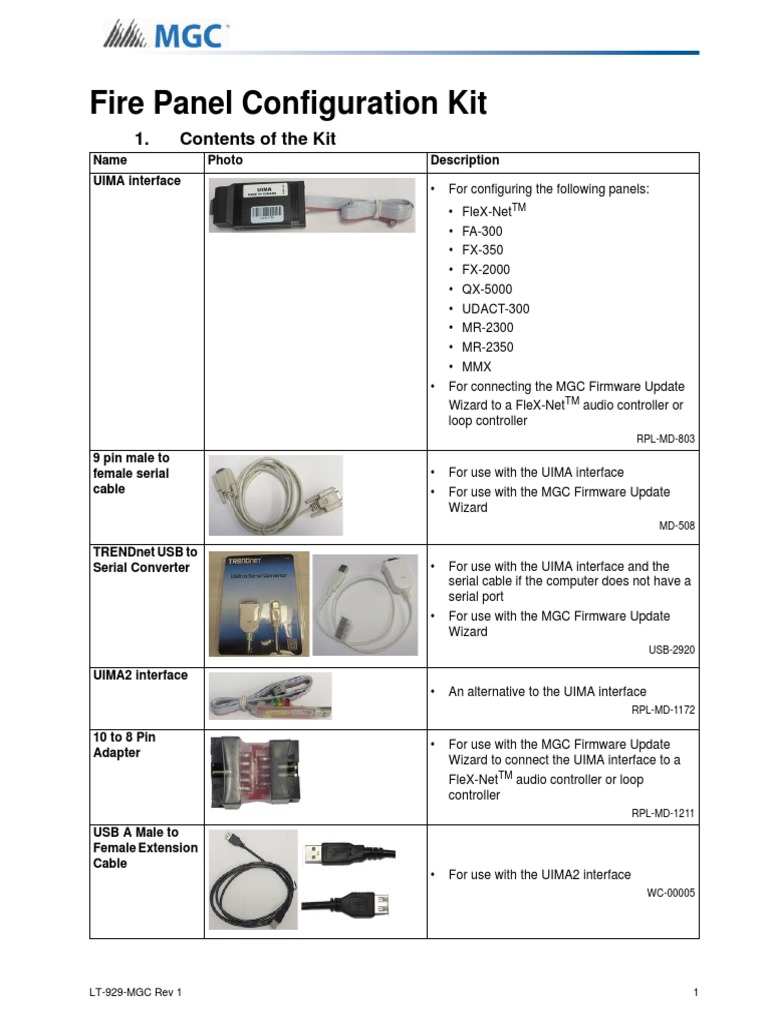 LT-929-MGC Fire Panel Configuration Kit PDF | PDF | Usb | Computer ...